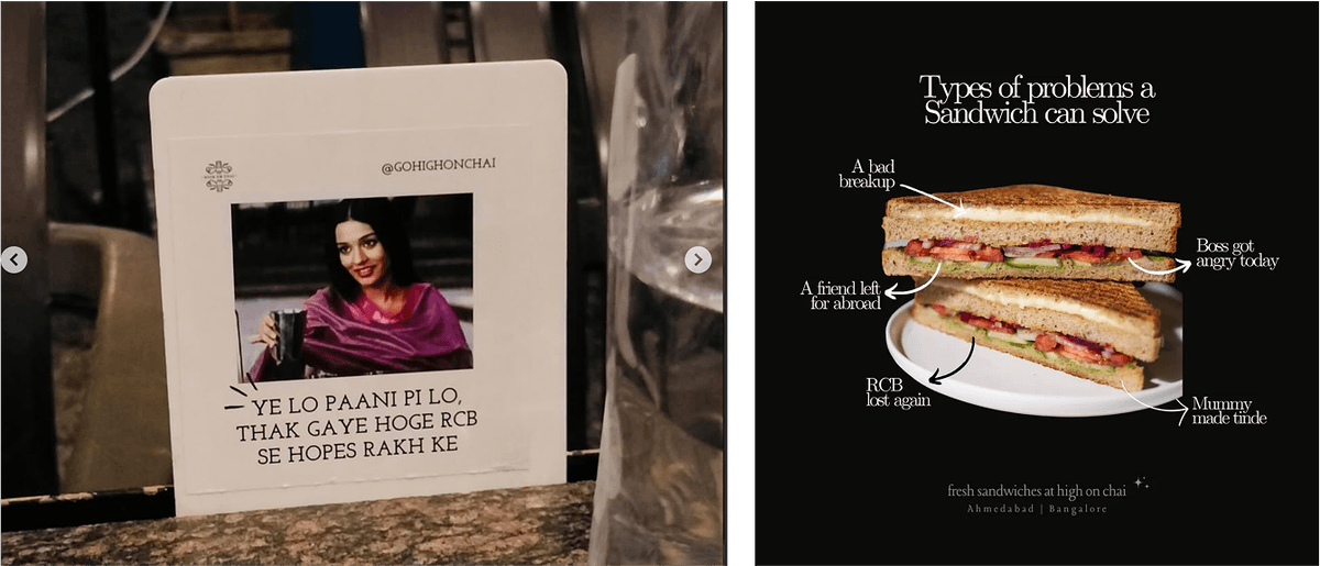 High on Chai Cafe Sign